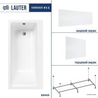 Ванна Lauter Seraphina 160x80 2112160L (с каркасом, лицевым и торцевым экранами)