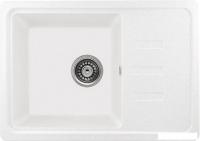 Кухонная мойка Saniteco Rosa (белый с сифоном)