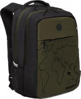 Школьный рюкзак Grizzly RB-556-5 (черный/хаки)
