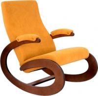Кресло-качалка Glider Экси М (желтый/орех антик)