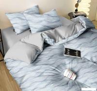 Постельное белье Реноме Семейный Темно-синяя коллекция ПП 7419 (сатин)