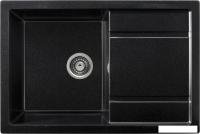 Кухонная мойка Saniteco Fama (оникс с сифоном)