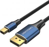 Кабель Vention HCFLG miniDisplayPort - DisplayPort (1.5 м, голубой/черный)