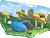 Магнитный конструктор Halftoys Dino Анкило с диорамой HD004