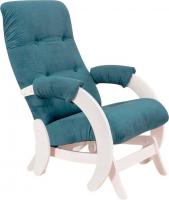 Кресло-глайдер Glider Модель 68 (сине-зеленый/молочный дуб)