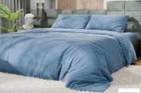 Постельное белье Этель Tencel Евро 10655056 (серо-голубой)