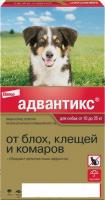Капли от блох и клещей Elanco Адвантикс для собак 10-25кг (4 пипетки)