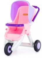 Коляска для кукол Полесье Anita 3-х колесная 95206 (розовый)