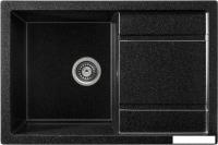 Кухонная мойка Saniteco Fama (черный с сифоном)