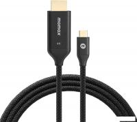 Кабель Momax DT3D HDMI - USB 3.2 Gen1 Type-C (2 м, черный)
