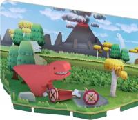 Магнитный конструктор Halftoys Dino Ти-Рекс с диорамой HD002