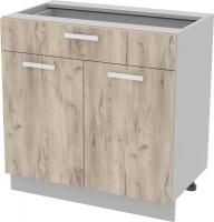 Шкаф напольный Интерлиния Компо НШ80рш1 (дуб серый)