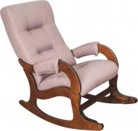 Кресло-качалка Glider Аоста (темно-розовый/орех антик)
