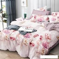 Постельное белье Реноме 1.5сп Оливковая коллекция. Простыня на резинке УУ 6586 (поплин)