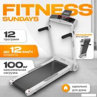 Электрическая беговая дорожка Sundays Middle Line S02 (белый)
