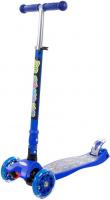 Двухколесный детский самокат Полесье Со складной ручкой 0072C-V1(С) (синий)