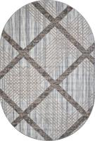 Ковер для жилой комнаты Merinos Sierra F351-OVAL-CREAM-BLUE (1.8х2.5)