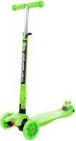 Двухколесный детский самокат Полесье Со складной ручкой 0072C 94391 (зеленый)