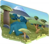 Конструктор Halftoys Animal Слон с диорамой HA004