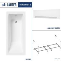 Ванна Lauter Estelle 180 21206080 (с каркасом, лицевым экраном белого цвета)