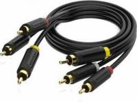 Кабель Vention BCABH RCA - RCA (2 м, черный)
