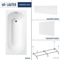 Ванна Lauter Haven 150 21202005 (с каркасом, белым лицевым и торцевым экранами)