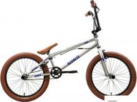 Велосипед Stark Madness BMX 2 2025 (серебристый/фиолетовый/песочный)