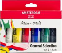 Акриловые краски Amsterdam 17820406 (6 цв)