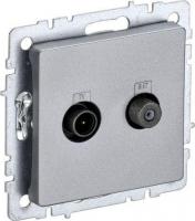 Розетка телевизионная IEK Brite BR-AF20-O-K47