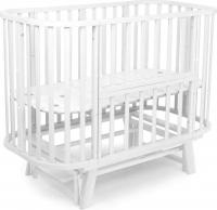 Классическая детская кроватка Sweet Baby Barocco New с маятником (белый)