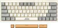 Клавиатура JEGG ZA63 Pro Beige Gray Yellow (TNT Yellow)