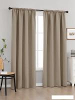 Комплект штор Mio Tesoro Блэкаут 400x260 (2шт, песочный)