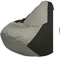 Кресло-мешок Flagman Груша Супер Мега 4XL Г5.1-354 (серый/чёрный)
