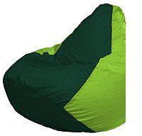 Кресло-мешок Flagman Груша Мини L Г0.1-63 (темно-зеленый/салатовый)