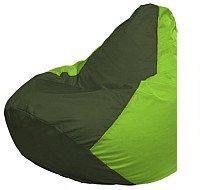 Кресло-мешок Flagman Груша Мини L Г0.1-55 (темно-оливковый/салатовый)