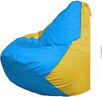 Кресло-мешок Flagman Груша Мини L Г0.1-280 (голубой/желтый)