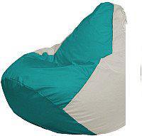 Кресло-мешок Flagman Груша Супер Мега 4XL Г5.1-315 (бирюзовый/белый)
