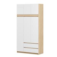 Шкаф распашной Soma ШК-3 120-235 (дуб сонома/белый)
