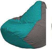 Кресло-мешок Flagman Груша Супер Мега 4XL Г5.1-292 (бирюзовый/серый)