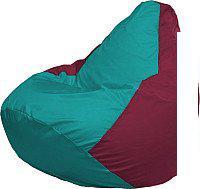 Кресло-мешок Flagman Груша Медиум XL Г1.1-314 (бирюзовый/бордовый)