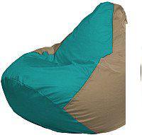 Кресло-мешок Flagman Груша Супер Мега 4XL Г5.1-289 (бирюзовый/темно-бежевый)