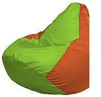 Кресло-мешок Flagman Груша Мини L Г0.1-163 (салатовый/оранжевый)