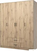 Шкаф распашной Mio Tesoro Хюгге 4D2S (дуб наварра)