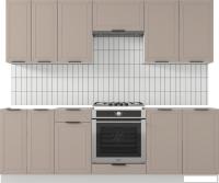 Готовая кухня Mio Tesoro Корнелия Ода-плюс 2.4 без столешницы (капучино)