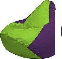 Кресло-мешок Flagman Груша Супер Мега 4XL Г5.1-155 (салатовый/фиолетовый)