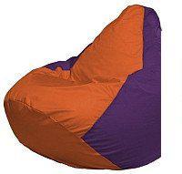 Кресло-мешок Flagman Груша Мини L Г0.1-208 (оранжевый/фиолетовый)