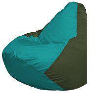 Кресло-мешок Flagman Груша Мини L Г0.1-288 (бирюзовый/темно-оливковый)