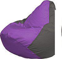 Кресло-мешок Flagman Груша Медиум XL Г1.1-103 (сиреневый/темно-серый)