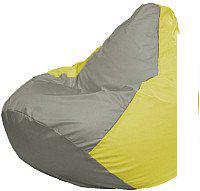 Кресло-мешок Flagman Груша Супер Мега 4XL Г5.1-338 (серый/желтый)