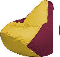 Кресло-мешок Flagman Груша Супер Мега 4XL Г5.1-265 (желтый/бордовый)